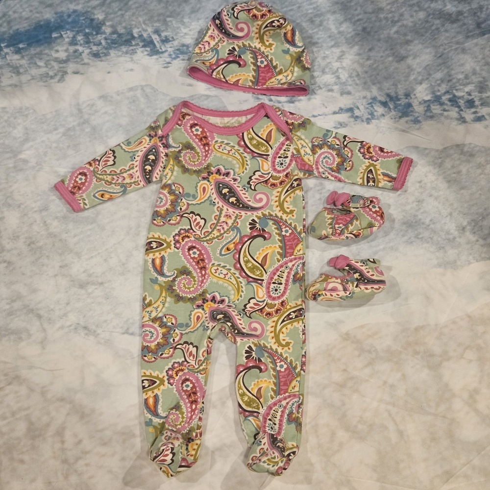 Vera Bradley‎ Baby Tutti Fruity Baby Bundle Size 0-3 Months